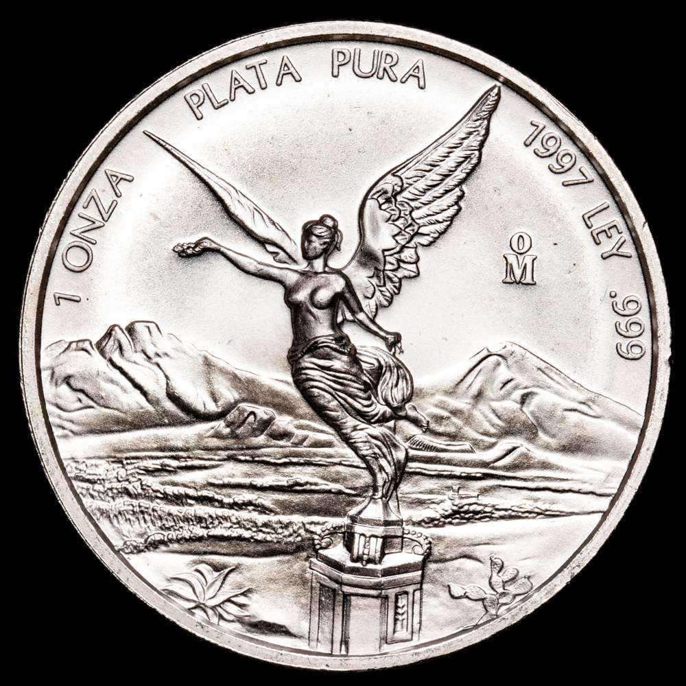 México. 1 Onza. (31,1 g.). MO. 1997. KM-613. B.U.. Mintage – unknow