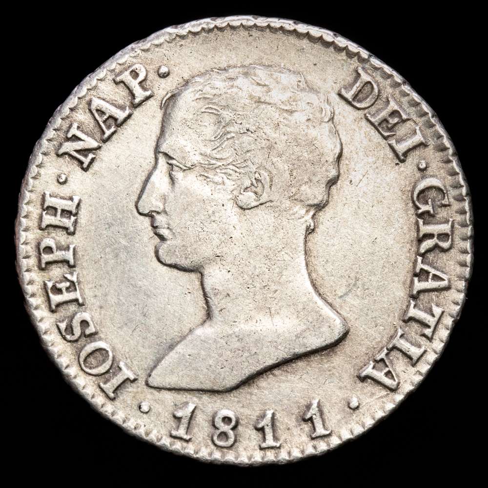 José Napoleón. 4 Reales. (5,8g.). Madrid. 1811. Ensayador A·I. AC-15. VF.