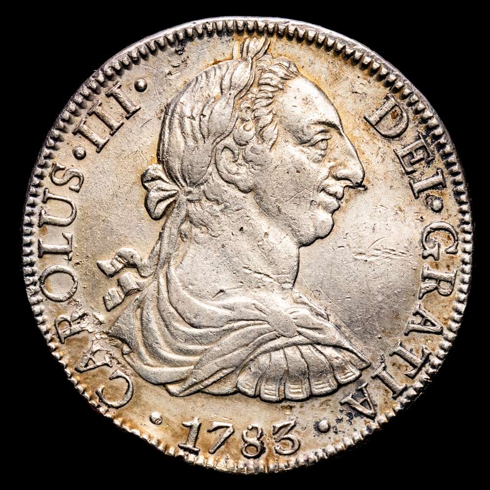 Carlos III. 8 Reales. (26,76 g.). México. 1783. F·F. AC-1124. MBC+.