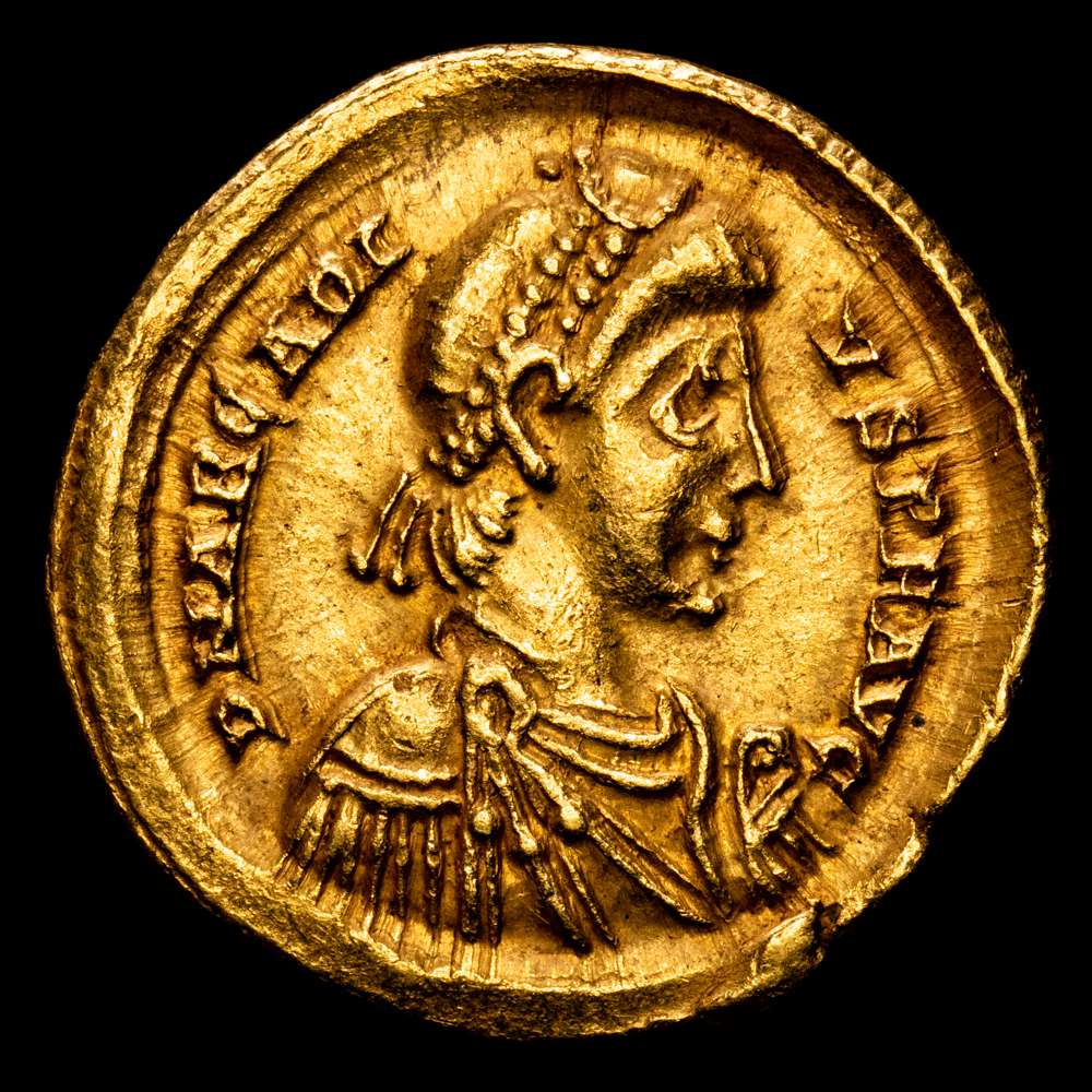 Arcadio. Solido. (4.49 g.). Mediolanum. 394-395 d.C.. MD. RIC-35B. VF+.