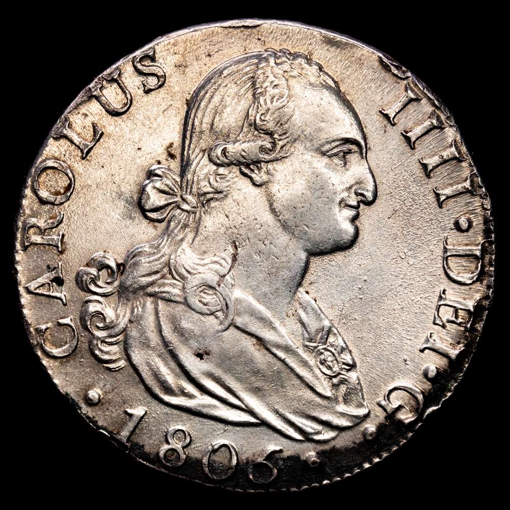 Carlos IV. 8 Reales. (27,18 g.). Madrid. 1805. F·A. AC-943. EBC.