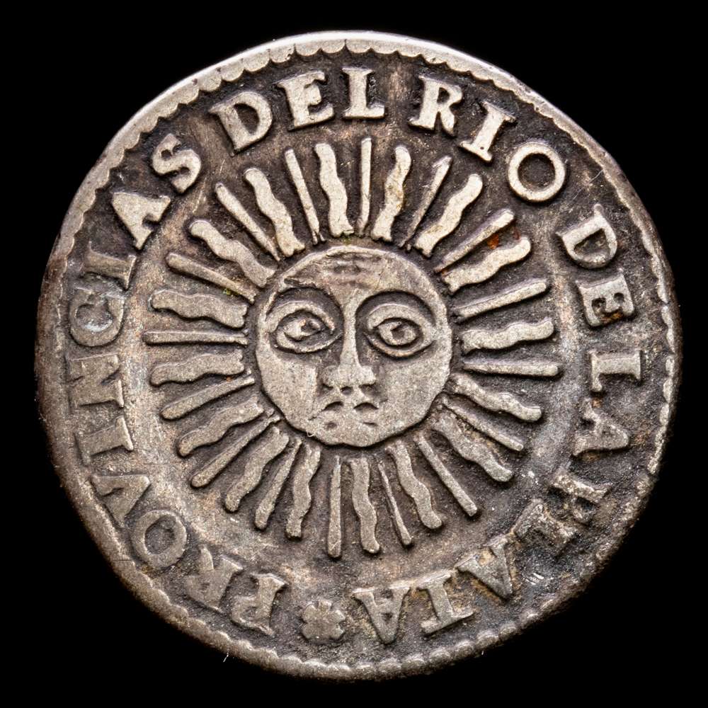 Argentina. 2 Reales. (6,04 g.). Río de la plata. 1826. KM-18. MBC.