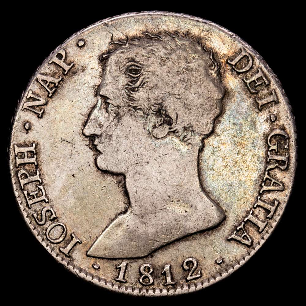 José Napoleon. 20 Reales. (26,77 g.). Madrid. 1812. A·I. AC-43. MBC/MBC+. Leve pátina