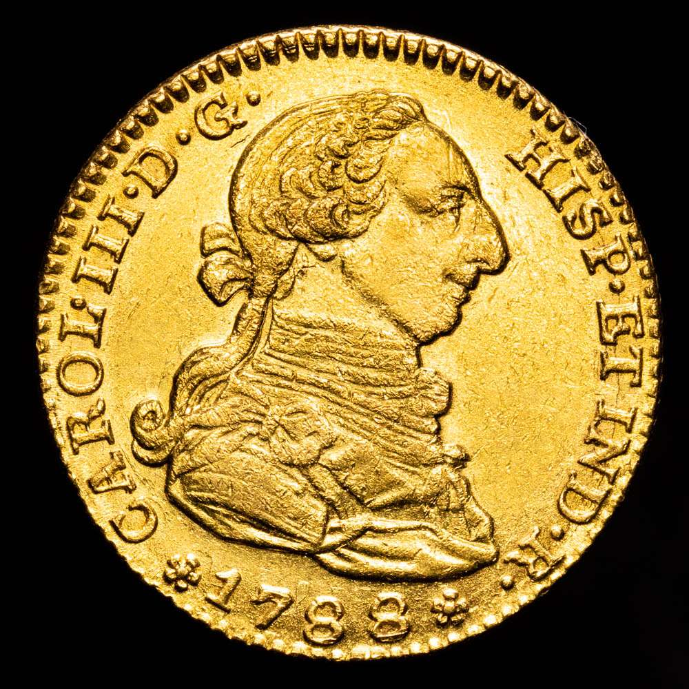 Carlos III. 2 Escudos. (6,74 g.). Madrid. 1788. M. AC-1578. EBC.