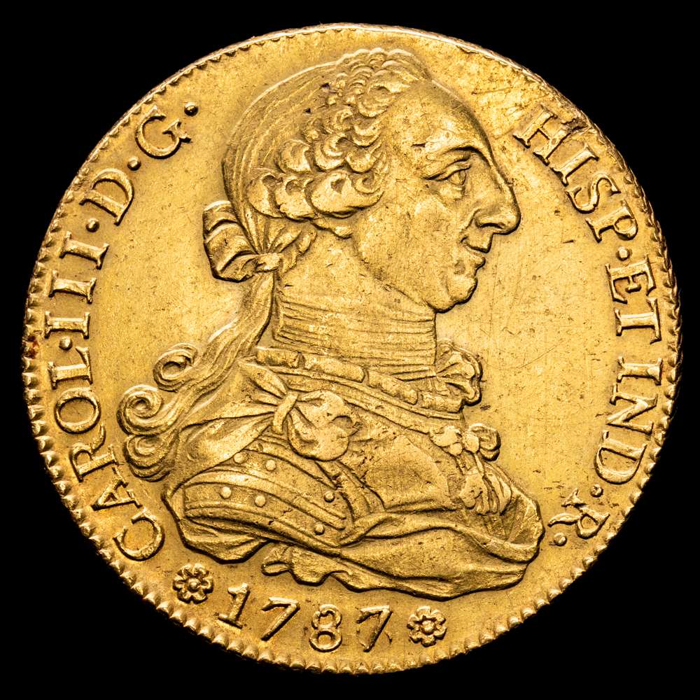 Carlos III. 8 Escudos. (27 g.). Sevilla. -41119. C·M. AC-2192. MBC+. Escasa