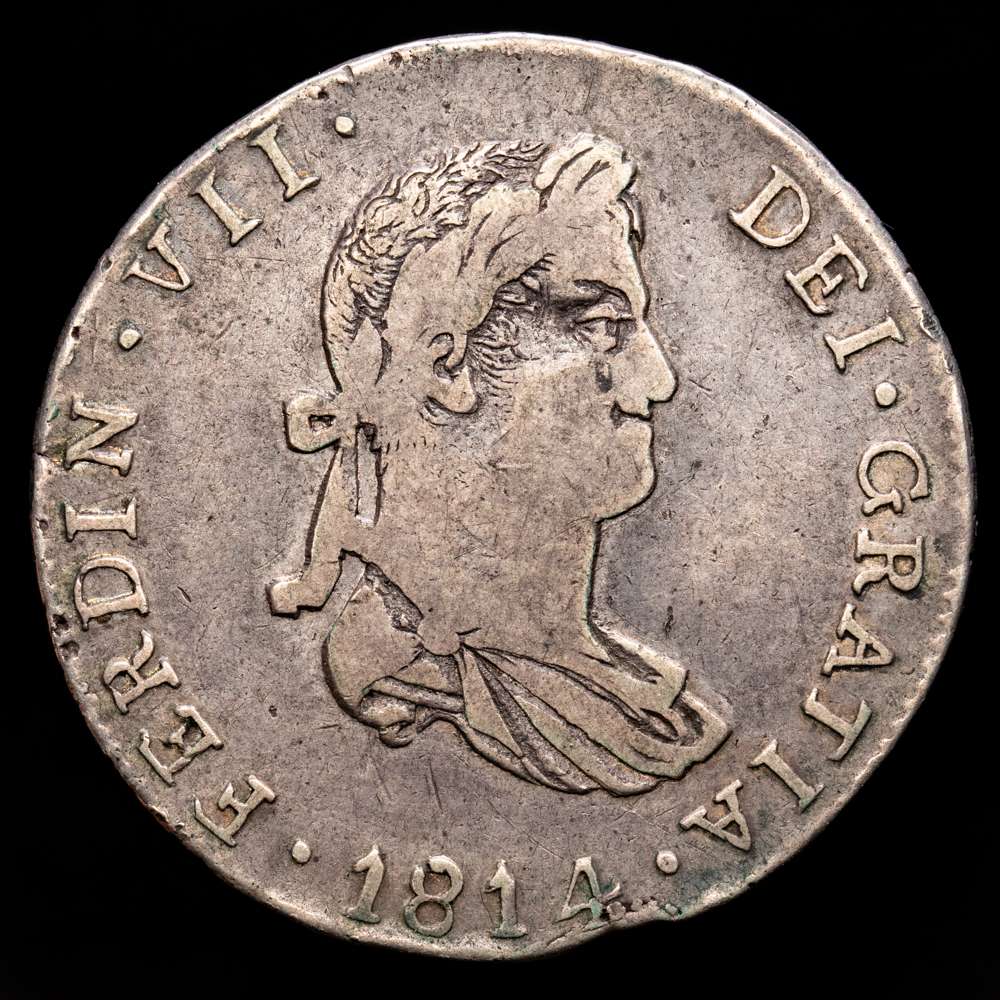 Fernando VII. 4 Reales. (13,24 g.). Guadalajara. 1814. M·R. AC-1039. MBC-. Escasa