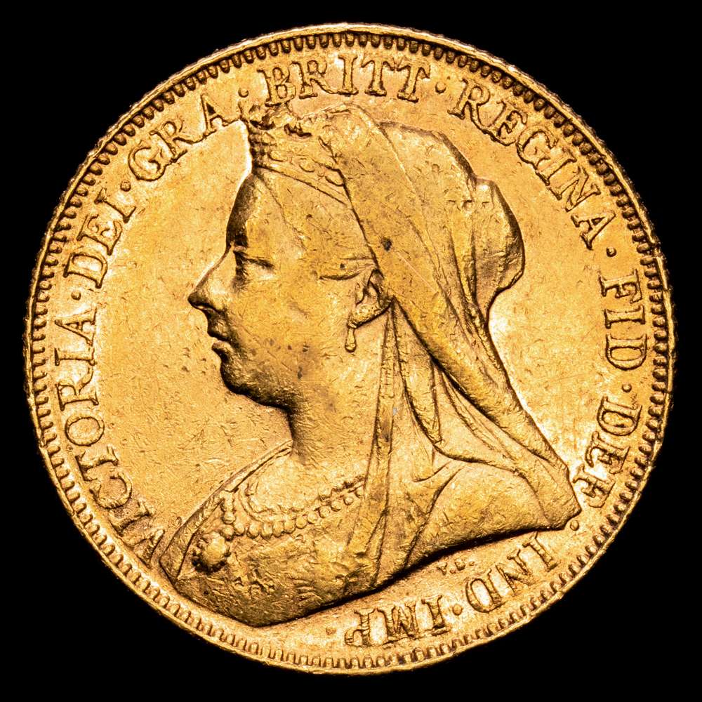 AUSTRALIA. Victoria, 1837-1901. Soberano de oro, 1901 P. Perth. 7.99 g. XF.