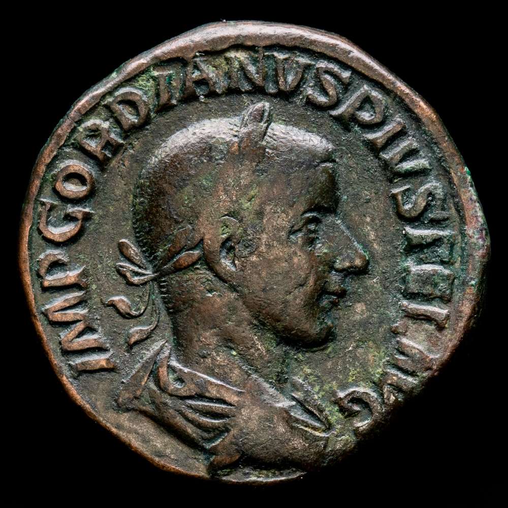 IMPERIO ROMANO. Gordiano III. Sestercio de bronce. (20,86 g.). Roma. 230-240 d.C.. RICIV-290 a.