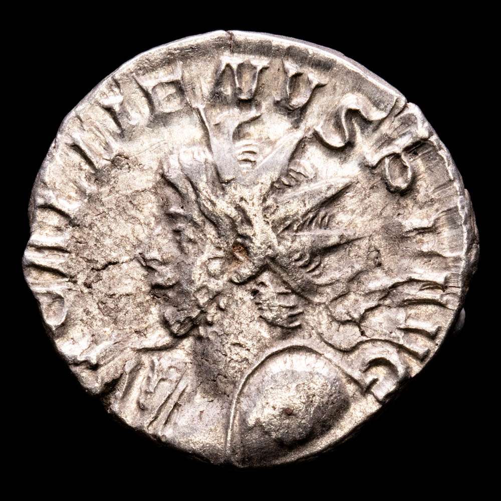 Galieno Antoniniano (3,39 g.). Rome. 258-259 d.C. VICT GERMANICA. MBC+