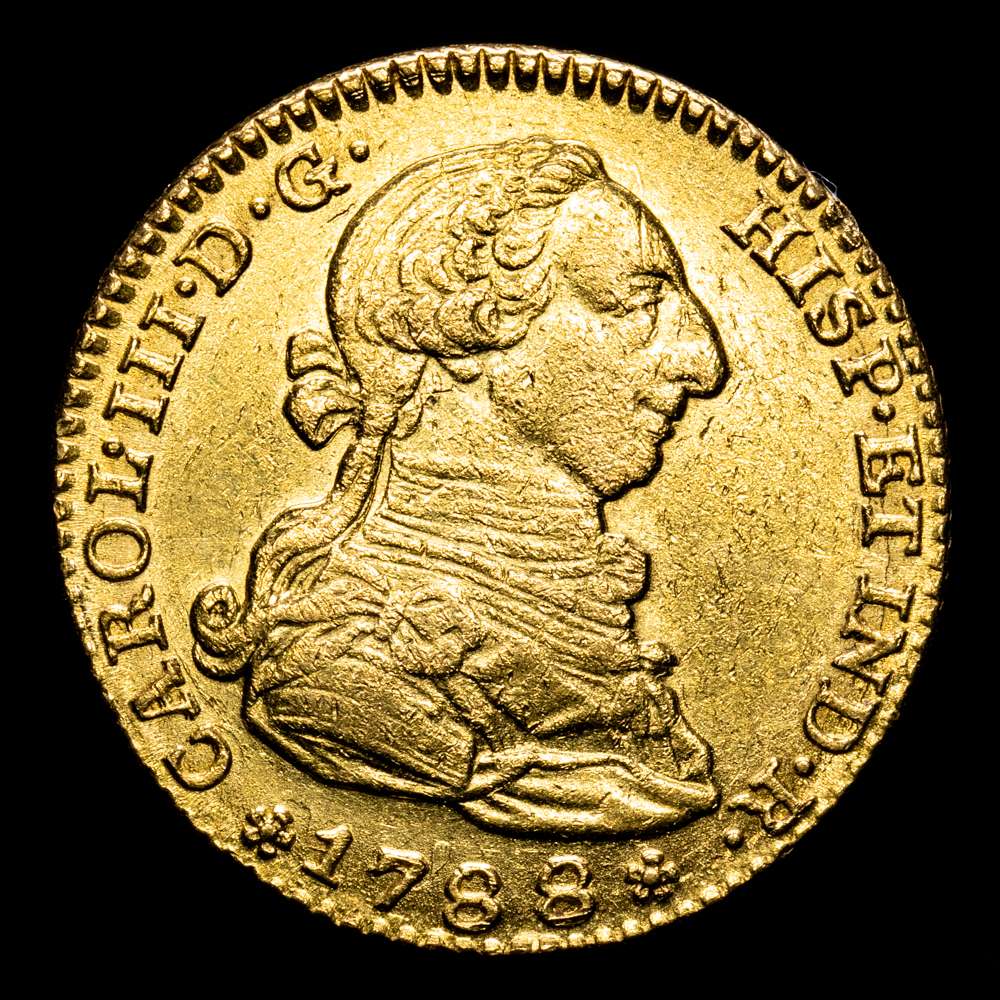 Carlos III. 2 Escudos. (6,74 g.). Madrid. 1788. M. AC-1578. EBC.