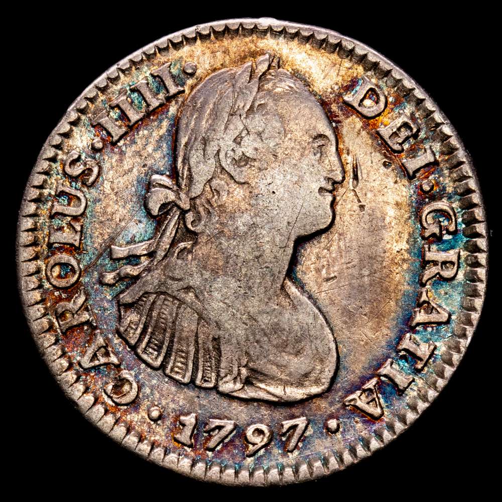 Carlos IV. 1 Real. (3,36 g.). México. 1797. F·M. AC-438. MBC. Bello color