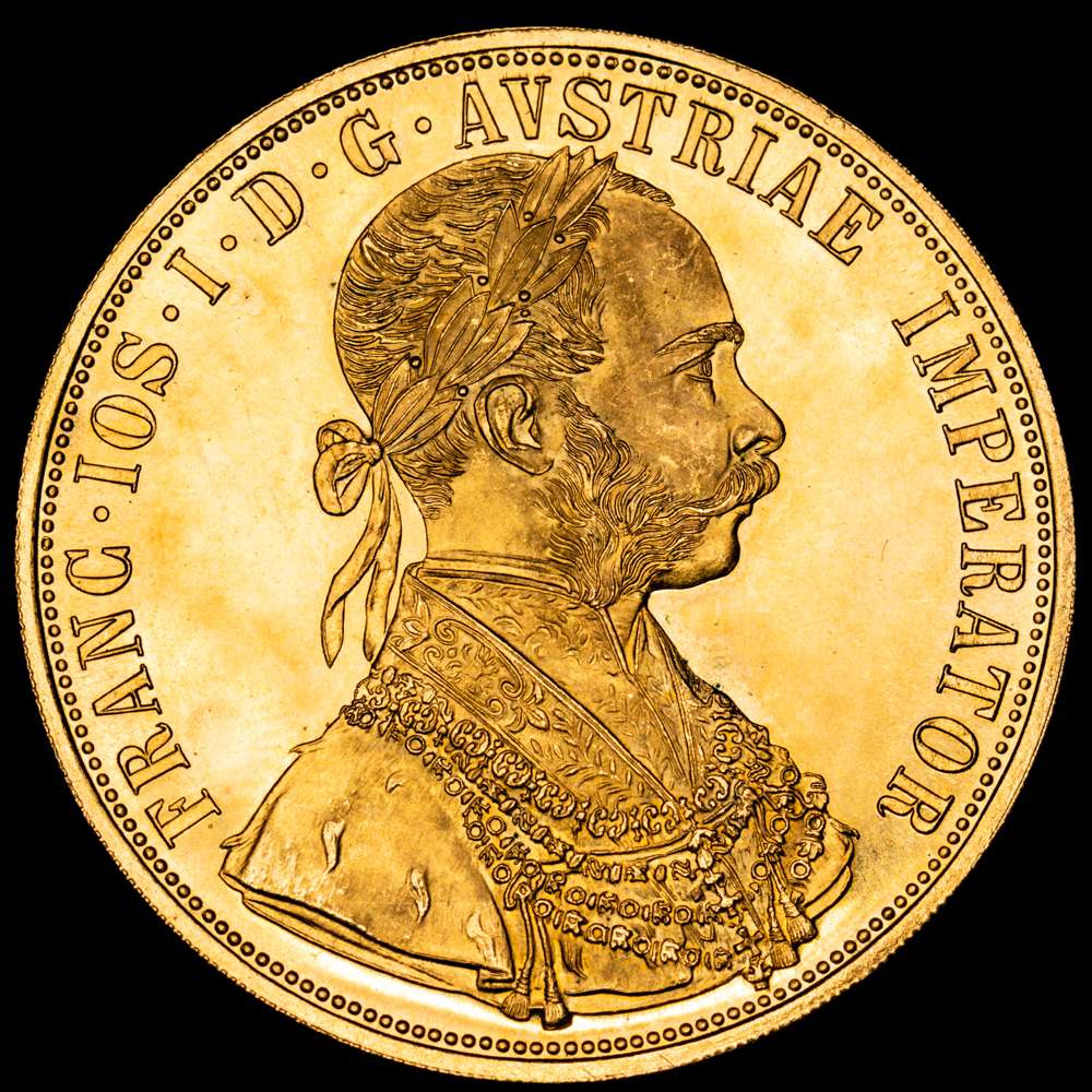 Austria – Franz Josef I. 4 Ducatones (14,00 g.). Vienna. 1915.KM-2276.