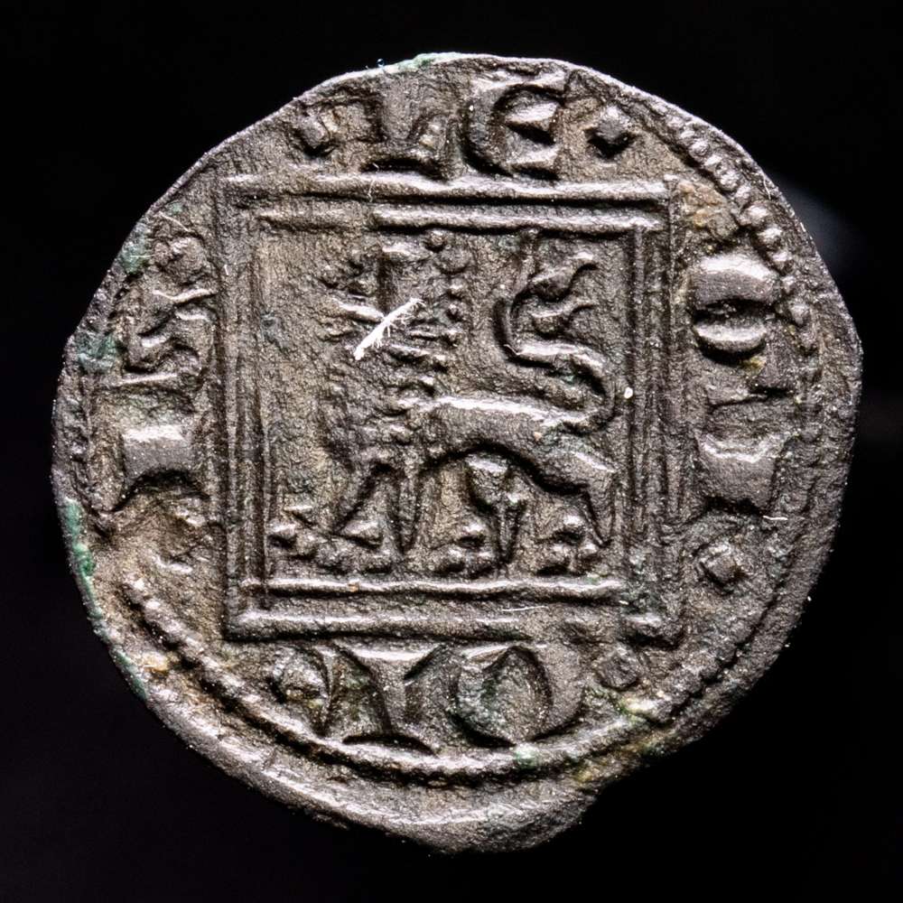 Alfonso X (1252-1284). Coruña. Óbolo o pujesa. Vellón. MOMECA 39.A3.1. AB 282. Cy1162 (120€). 0,55 gramos.  MBC+. Tono oscuro. Atractivo y buen ejemplar. Escasa.