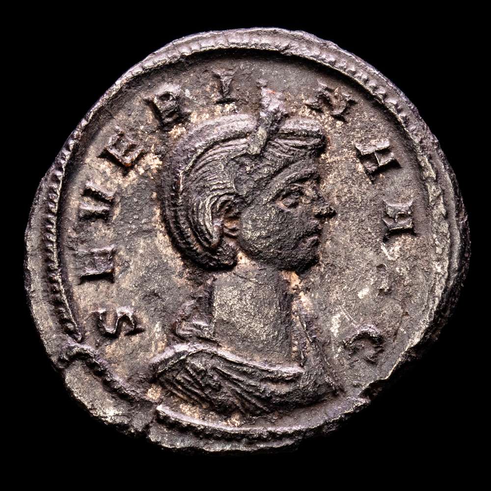 Severina. Augusta, 270-275 d. C. Denario Æ (2,71 g). Roma, primavera-otoño de 275. CBN 285-6. Cohen 14. RIC 6. RIC V en línea 1861.. MBC+.