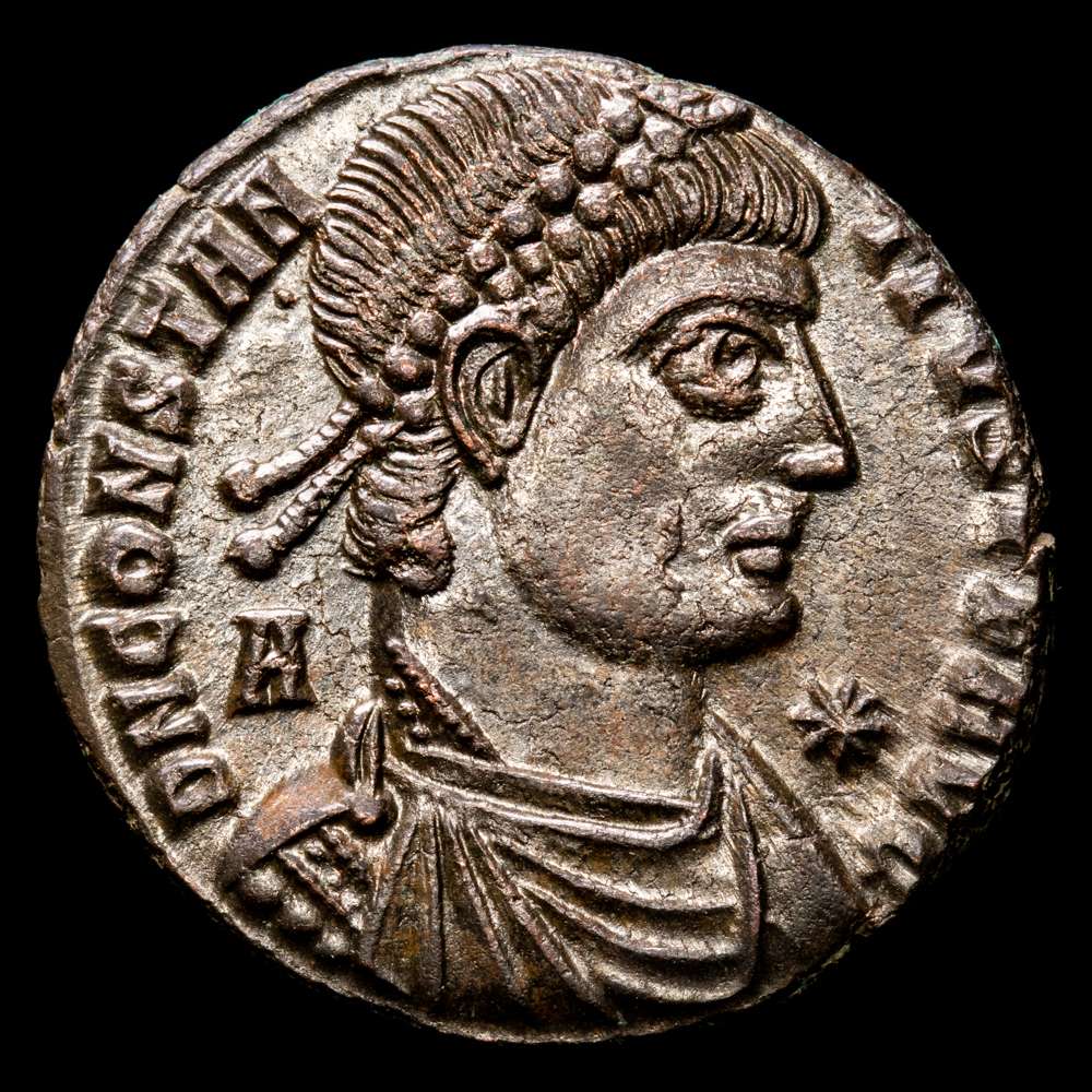 CONSTANTE II (337-361). Centenionalis. Siscia. (4,87 g.).Diámetro: 22 mm.  RIC-286. XF.