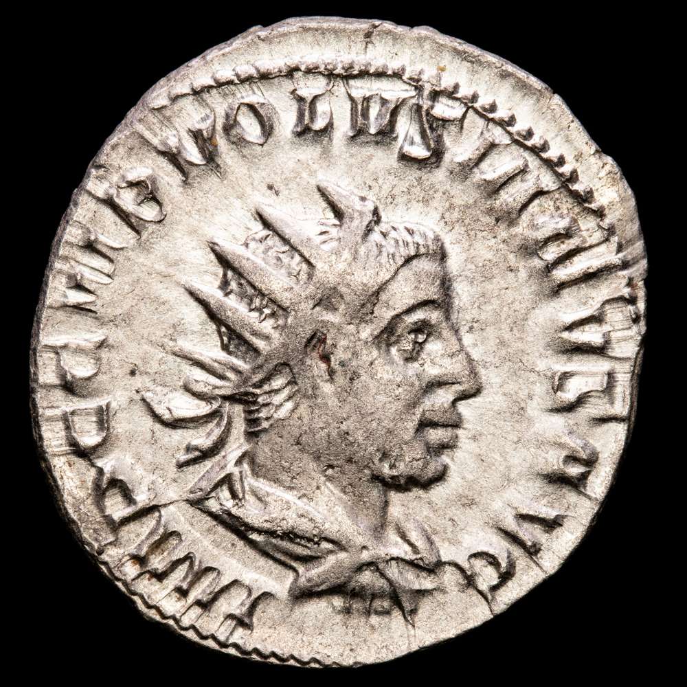 VOLUSIAN (251-253). Antoniniano. Roma. RIC 205 (Mediolanum). Estado de conservación: XF. Peso: 3,85 g. Diámetro: 23 mm.