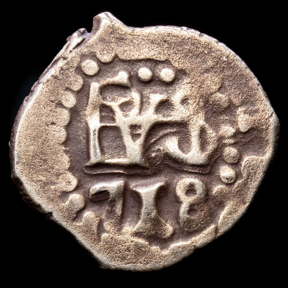 Felipe V. 1718. Lima. 1/2 real. (Cal. 1767). 1,81 gramos. Buen ejemplar. Escasa así. MBC+.