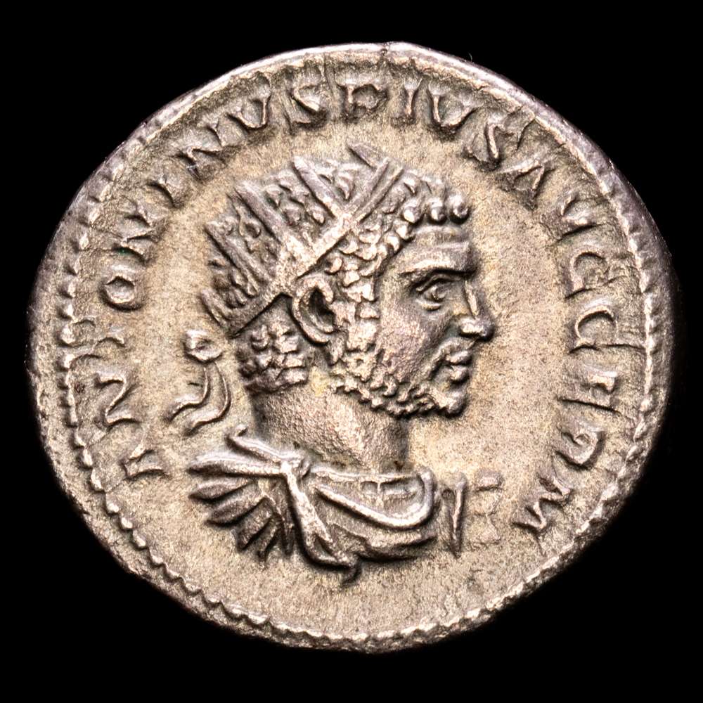 Caracalla imperial romana , 198-217. Antoniniano (plata, 24 mm, 5,01 g, 6 h), Roma, 215. BMC -, cf. 112 (busto acorazado). Cohen -, cf. 279 (busto acorazado). RIC 258b. VF+.