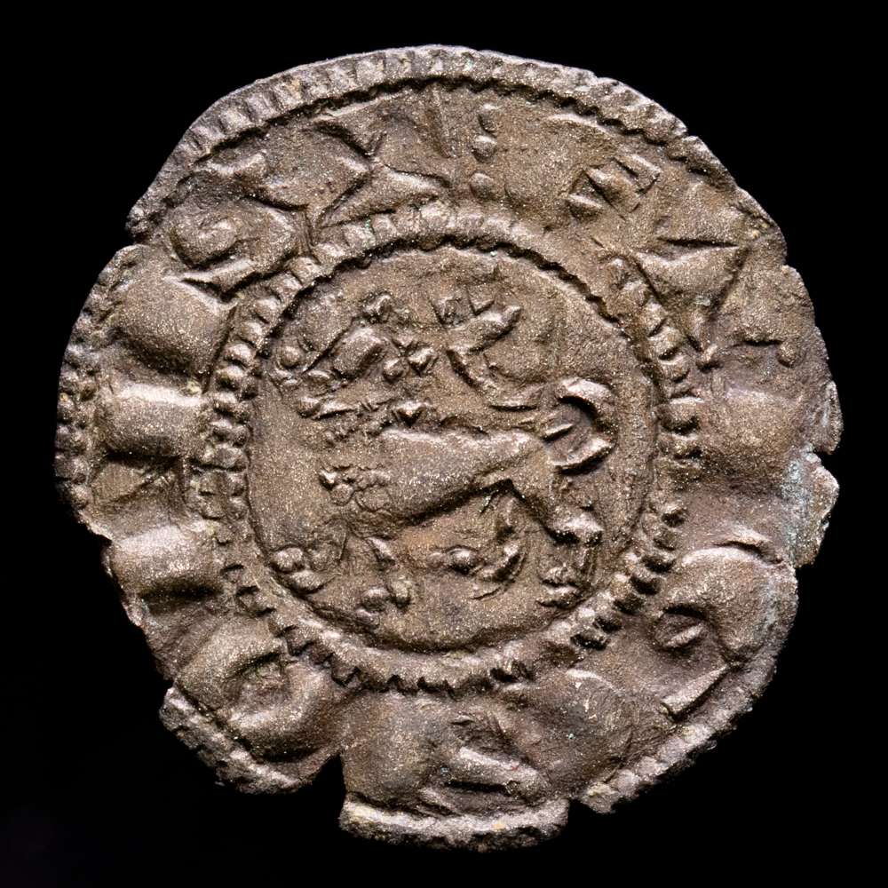 Fernando IV (1295-1312). Córdoba o Zamora. Pepión. Vellón. MOMECA 45.1A3.1. AB 320. Cy1218. 0,65 gramos. EBC-/MBC+. Tono. Atractivo ejemplar.