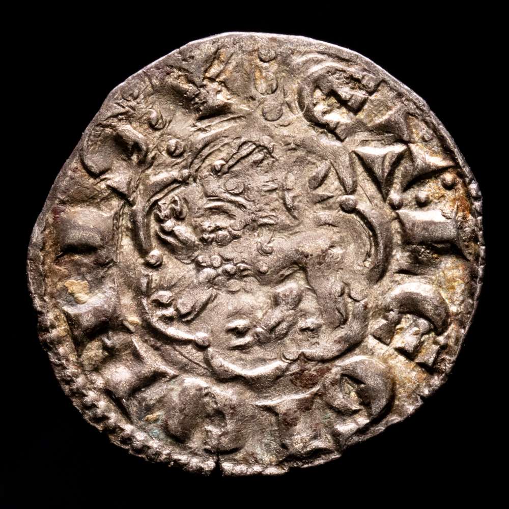Alfonso X (1252-1284). Cuenca. Novén. Vellón. 1277. MOMECA 38.A05.1. AB 266. Cy1149. 0,7 gramos. EBC. Bonito tono. Muy buen y atractivo ejemplar.  Escasa en esta presentación