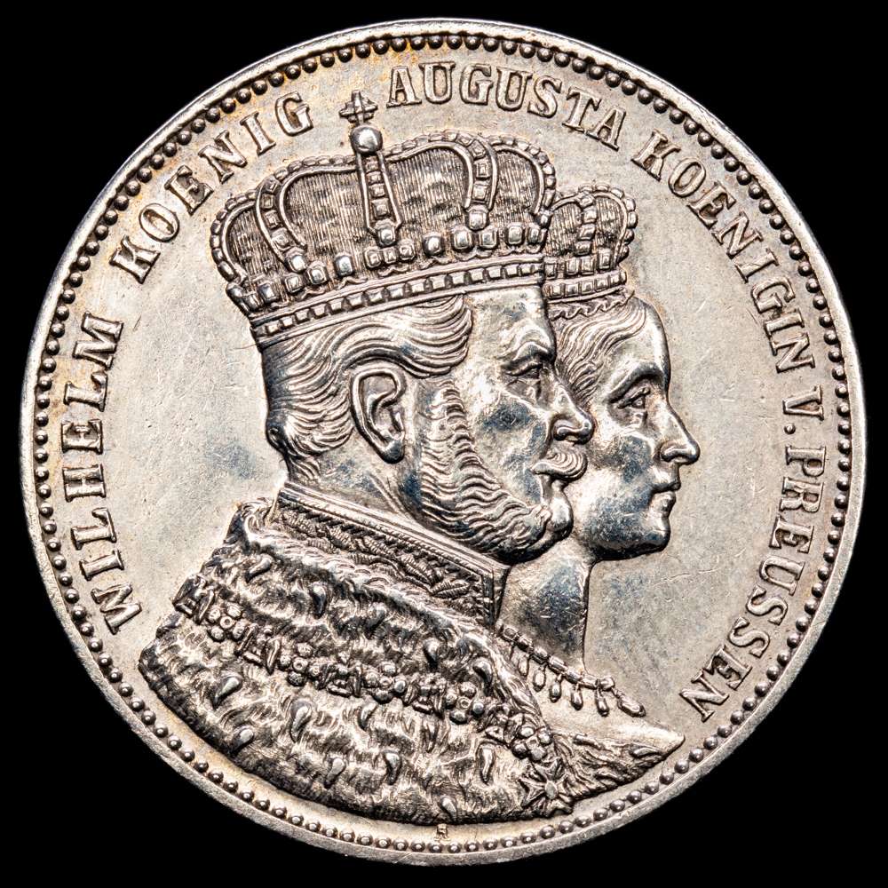 Alemania. Prusia. Tálero. 1861. Berlín. A. (Km-488). Ag. (18,51 g.). XF.