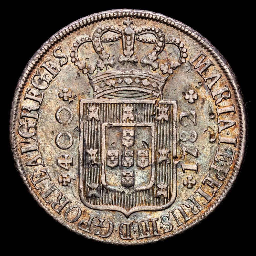 Portugal – Maria I y Pedro III. 400 Reis. (14,33 g.). Lisboa. 1782. K273. MBC+.