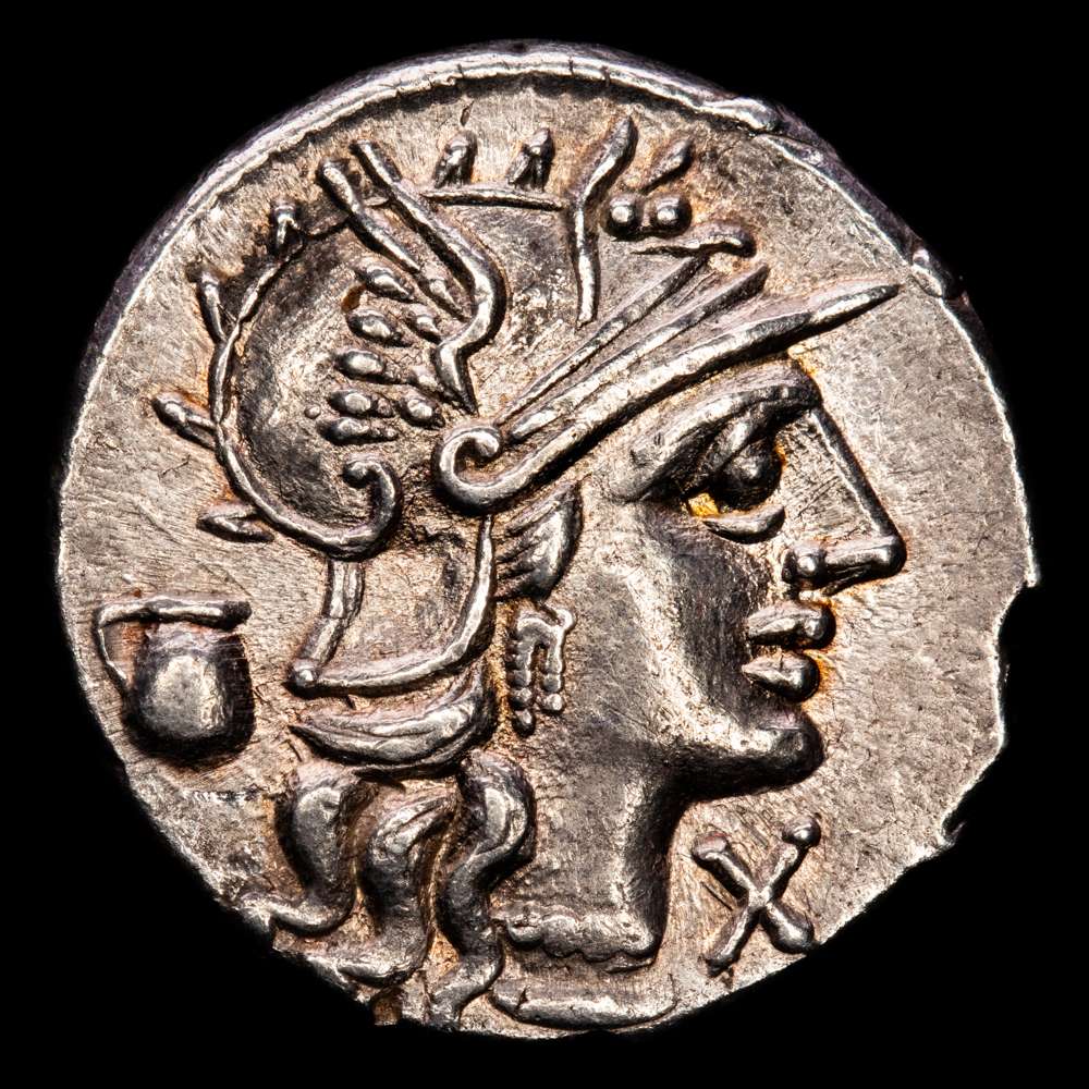 República Romana Pompeia. Denario. 137 aC Italia Central. (FFc-1018). (Craw-235/1a). (Cal-1148). Ag. 3,94 gramos. Bellísimo ejemplar. EBC.