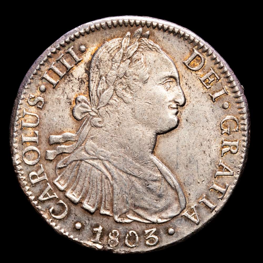 Carlos IV. 8 Reales. (26,92 g.). México. 1803. F·T. AC-912. MBC+.