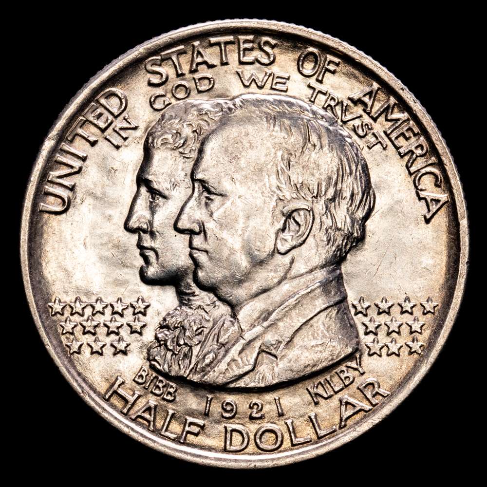 Estados Unidos. 1/2 dólar. 1921. Alabama. (Km-148). Ag. 12,39 gramos. 100 aniversario del Estado de Alabama. EBC+.