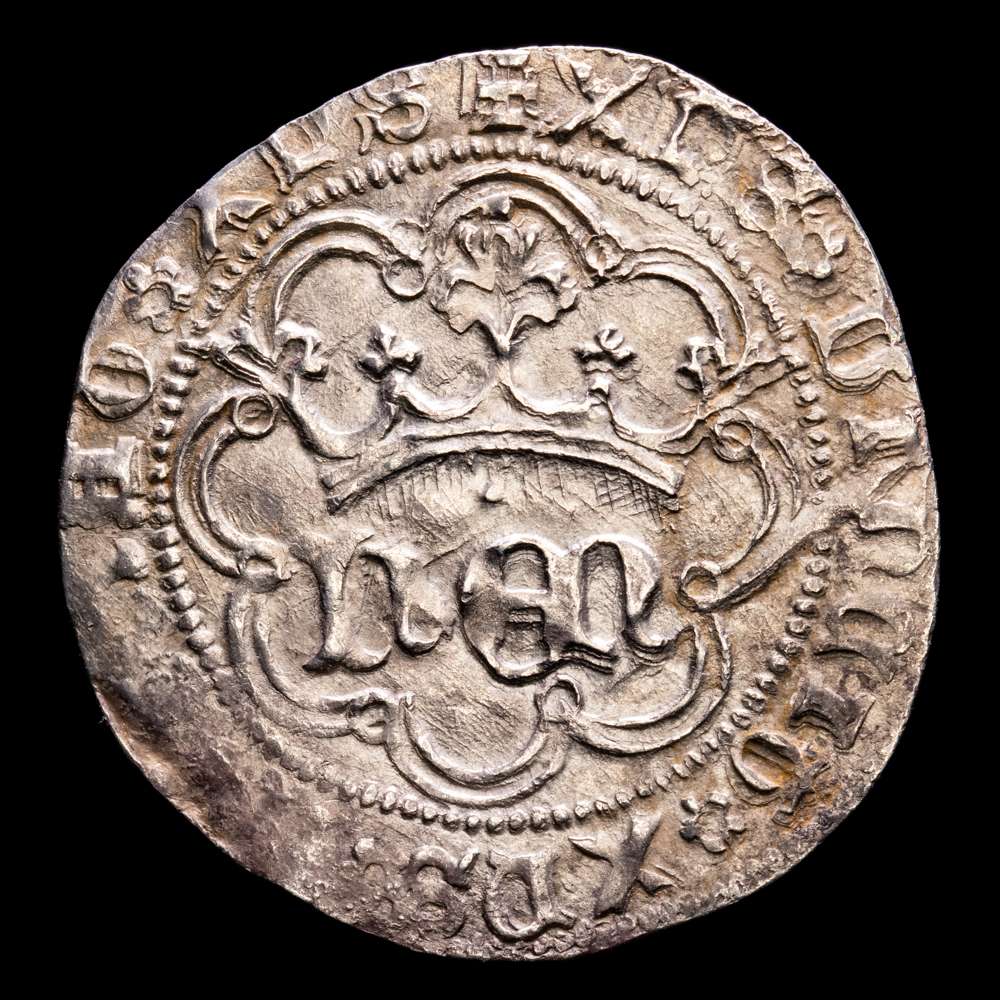 Enrique IV (1454-1474). Sevilla. Real de anagrama. (AB. 713) (Imperatrix E4:28.16).. 3,50 g. Atractiva. Escasa. EBC-.