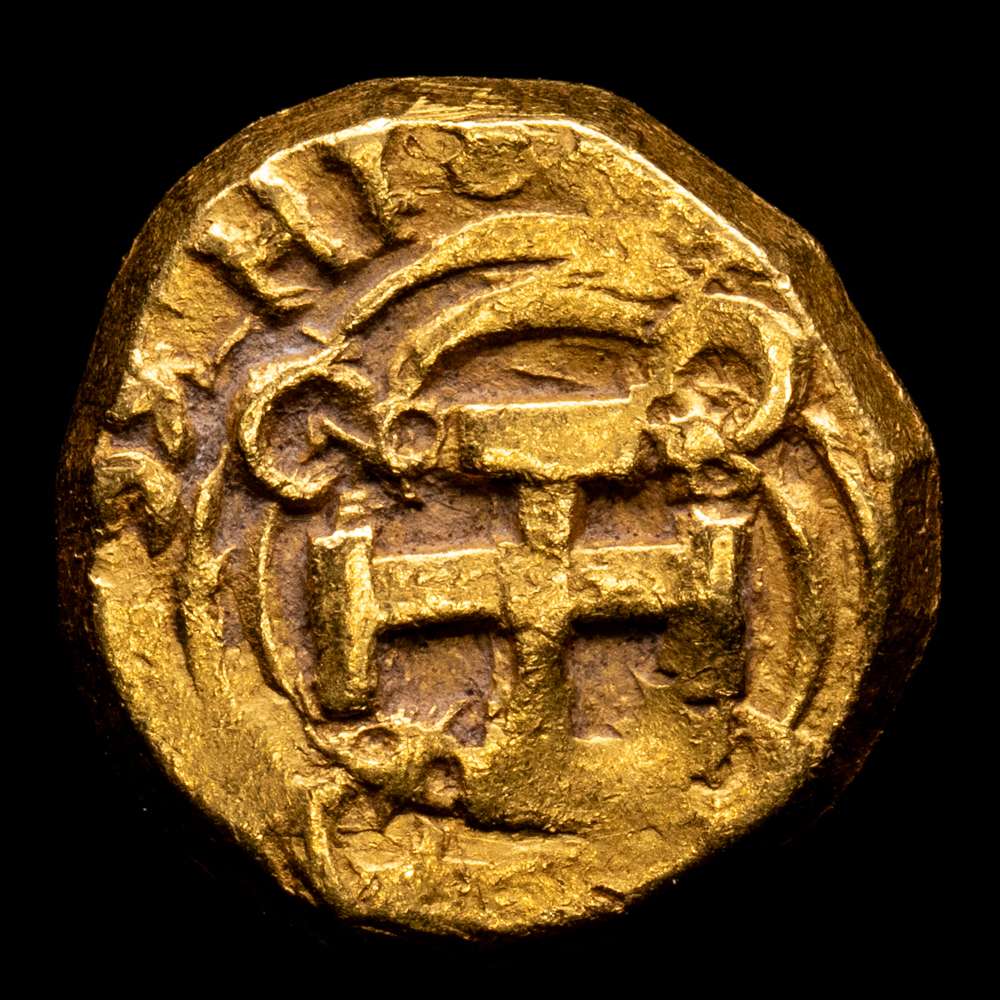 Felipe V, 2 Escudos, 1735/4-M. ceca de Santa Fe de Nuevo Reino, KM17.2, Cal-1953, Oro Macuquino-298, Restrepo-M80.12. 6,75 g. XF.
