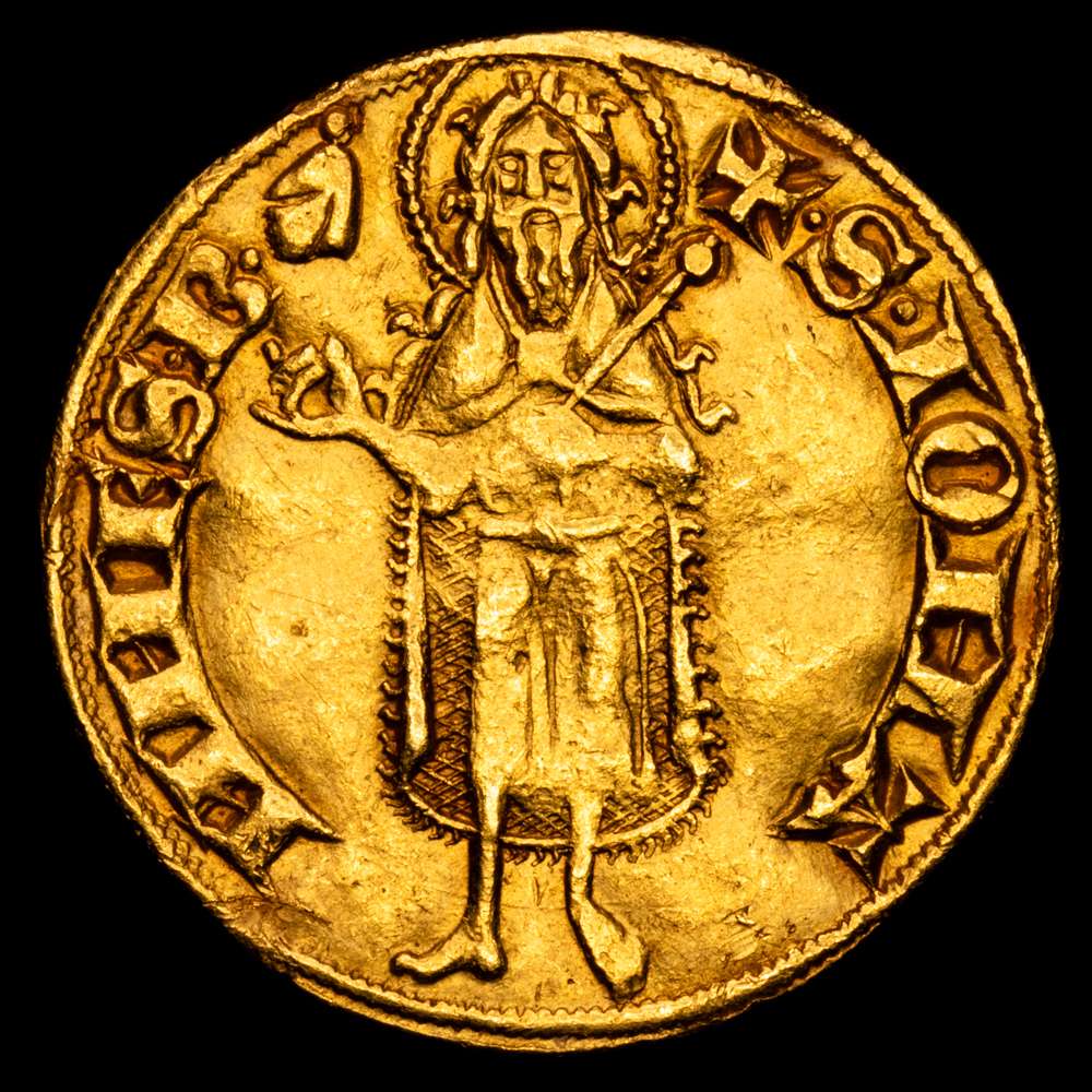 Francia – Orange (Principado de), Raymond V. Florin. (3,49 g.). (1340-1393). Dy.2072 – Fr.189; O – 3,49 g – 20 mm – 12 h. Excelente. XF+.
