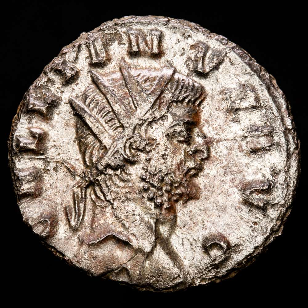 Galieno imperial romano , Antonino II. Siscia, 257-259 d. C. RIC V.1 586. (3,96 g, 21 mm). Casi excepcional.