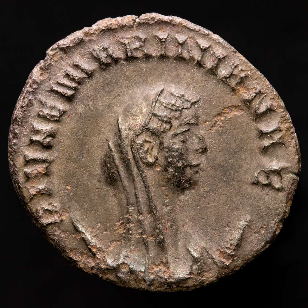 Imperio Romano – Valeriano para Diva Mariniana antoniniano (2,47 g.), Viminacium, 253-254 d. C.