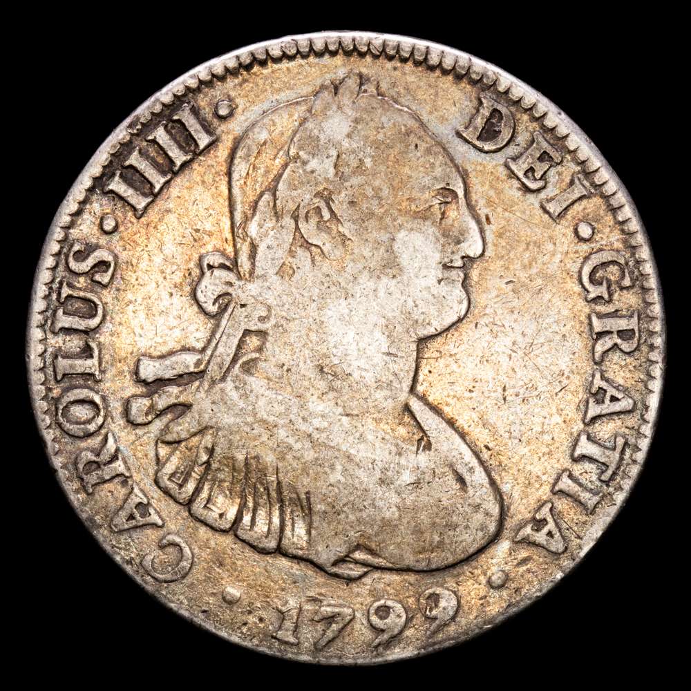 Carlos IV. 4 Reales (13,03 g.). 1799. México. Ensayador F.M. AC-805. MBC