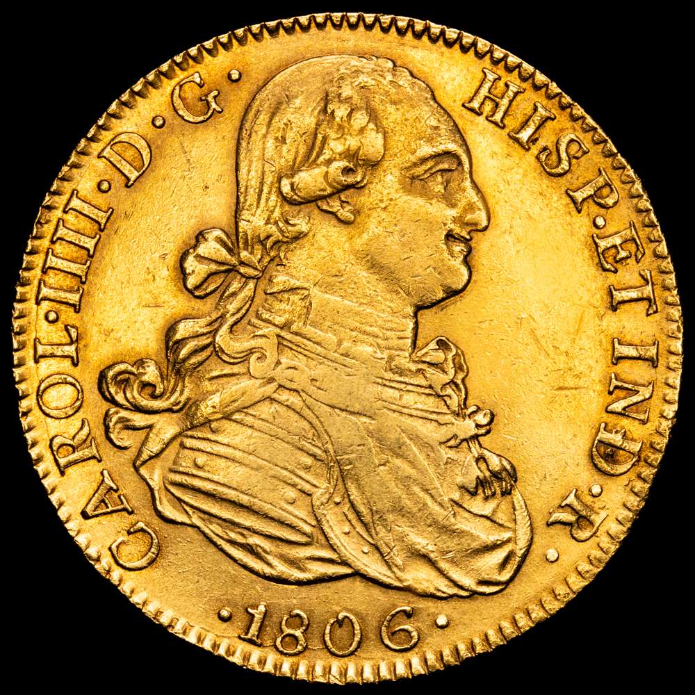 Carlos IV. 8 Escudos. (27,05 g.). México. 1806. T·H. AC-1651. EBC-.