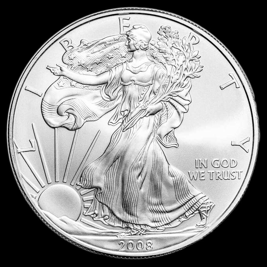 Estados Unidos. 1 Dollar. (31,103 g.). 2008. “WALKIG LIBERTY”. KM-273. BU. Mintage: 20.583.000
