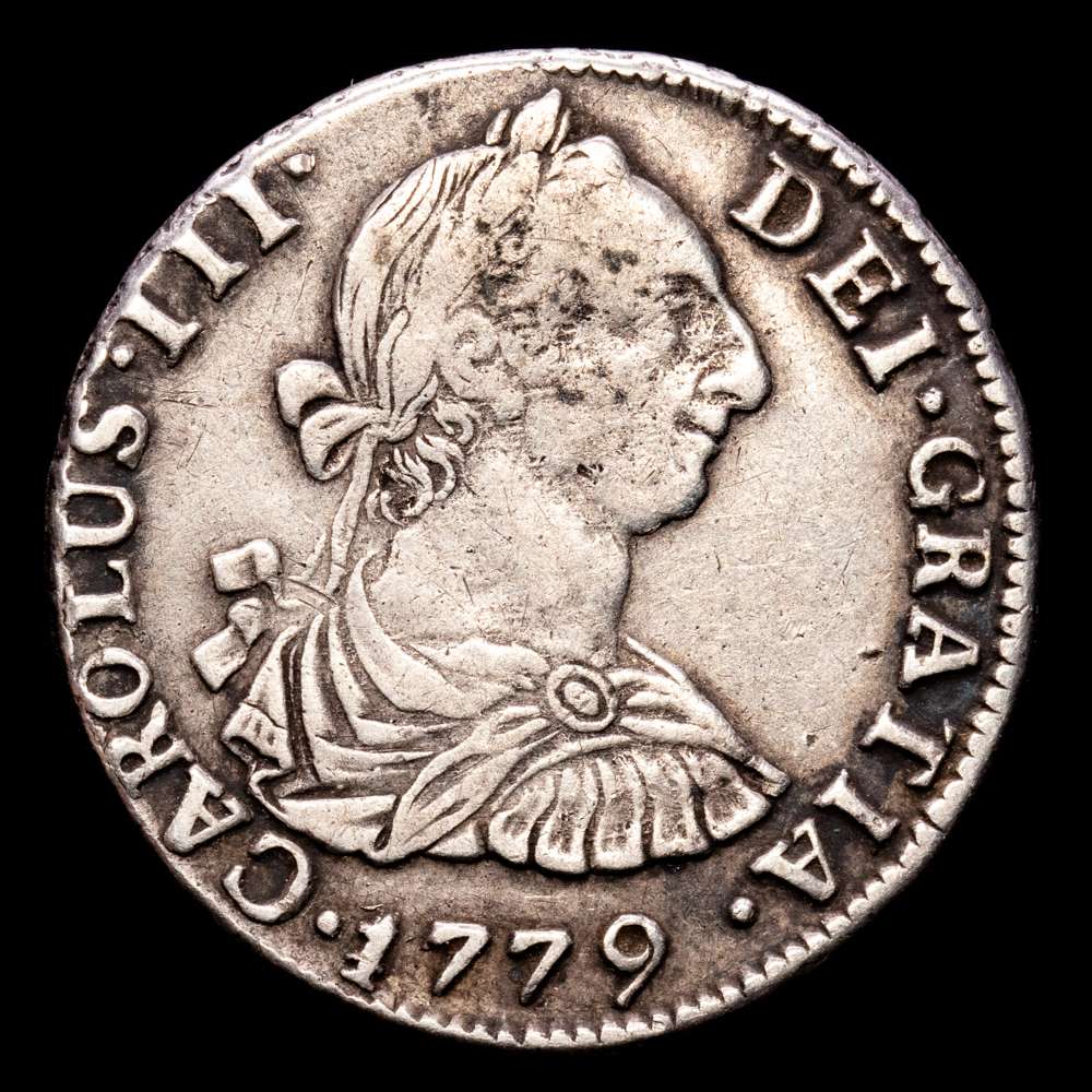 Carlos III (1759-1788). 2 reales. 1779. Potosí. PR. (Cal-722). Ag. 6,68 g. VF.