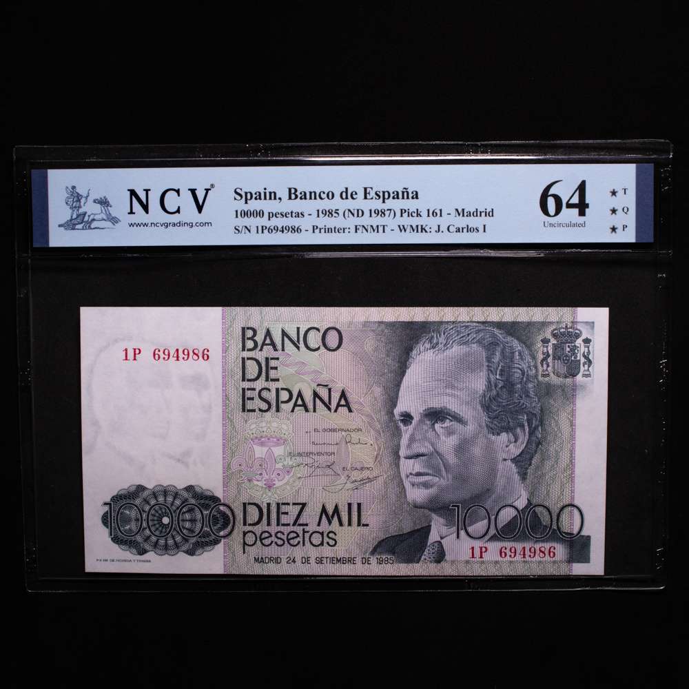 España – Banco de España. 10000 Pesetas. Madrid. 1985 (ND 1987). FNMT. Pick 161. 64 Uncirculated. Top Quality Paper ***
