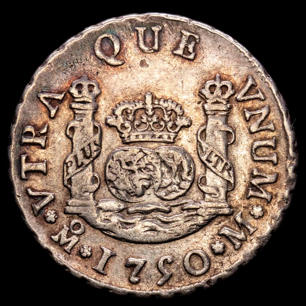 Fernando VI. 2 Reales. (6,67 g.). México. 1750. M. KM-86.1; Gilboy M-2-23; Yonaka-M2-50. (Cal-289). Un ejemplar muy atractivo. MBC+.