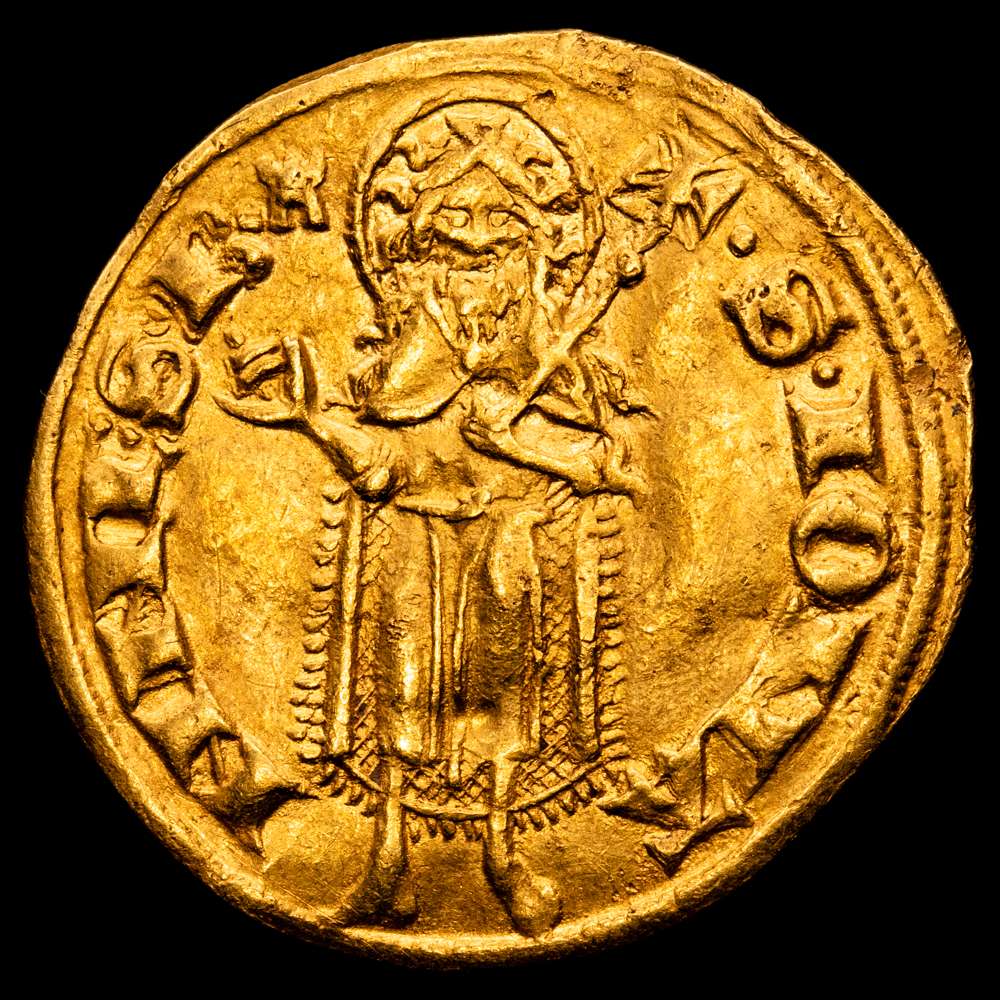 Francia – DAUPHINE – DELFINES DE VIENNOIS – HUMBERT II. Florin. (3,44 g.21 mm). (1340-1370). Bd.1059 (25 f.) – PA.4868 (108/3).  XF+/AU