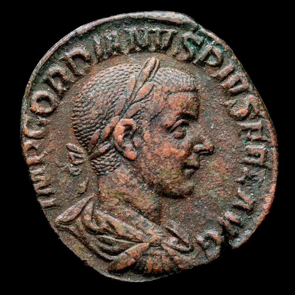 Gordiano III. Sestercio. (AE, 30,5 mm, 16,78 g, 12 h). Roma. 238-244 d.C. Cohen 43.RIC-IV-3-297a. Excelente estado de conservación.