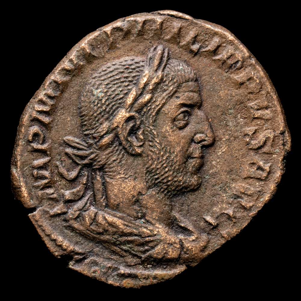 Filipo I «el Árabe». Sestercio. (29 mm. 11,8 g.). Roma. 248 d.C.. RIC-156. Excelente estado de conservación.