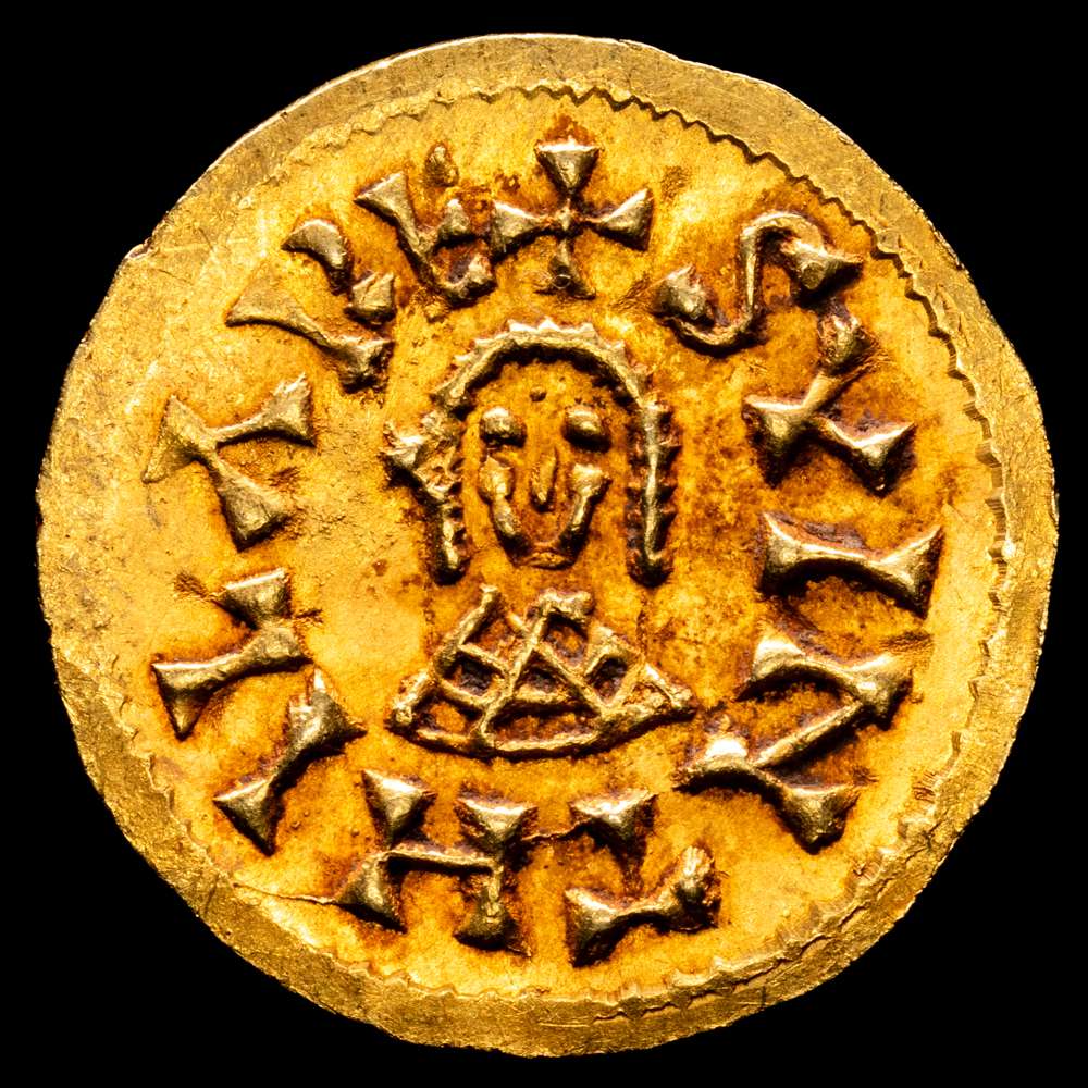 SUIINTHILA (621-631). Tremisis. Ispalí (Sevilla). (Cnv-289). (R. Pliego-381a). Anv.: +SVINTHILARE. Rev.: +ISPALIPIVS. Au. 1,48 gramos. Gran parte del brillo original. Buen ejemplar. EBC+.
