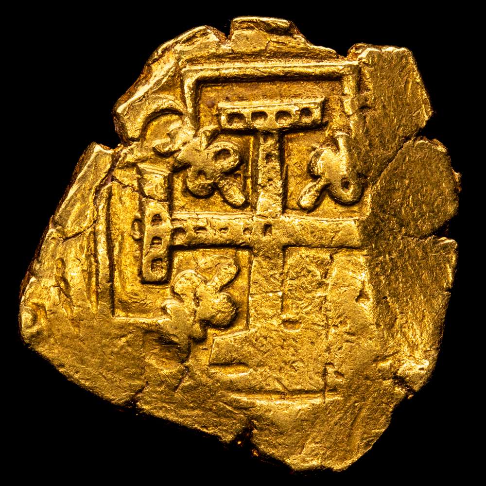 MÉXICO. CARLOS II. KM-54 (Calicó tipo 163) – 4 Escudos (1679-1699) oMX (L). Peso: 13.33 gramos. Rara. VF.