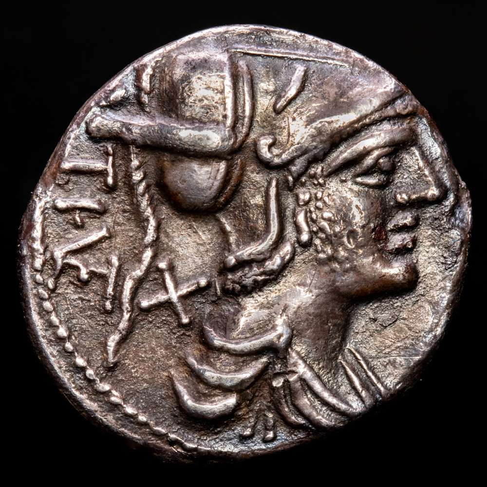 República romana, T. Veturius, 137 a. C., Denario, Roma, 3,76 g, Cr. 234/1, Syd. 527 – tono. MBC+