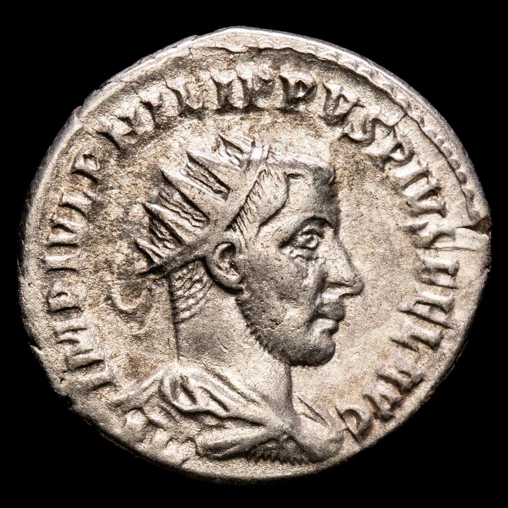 Filipo I. Antoniniano. (4,51 g.). Antioquía. 244-245 d.C. VIRTVS EXERCITVS. RIC-74. AU.