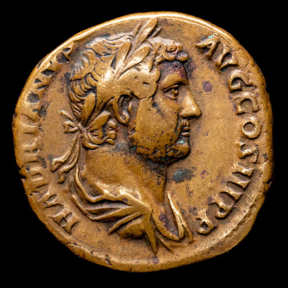 Adriano. Dupondio. 117-138 d.C. Roma. (Ric-1616). SC en exergo. Ae. 13,01 g. VF.