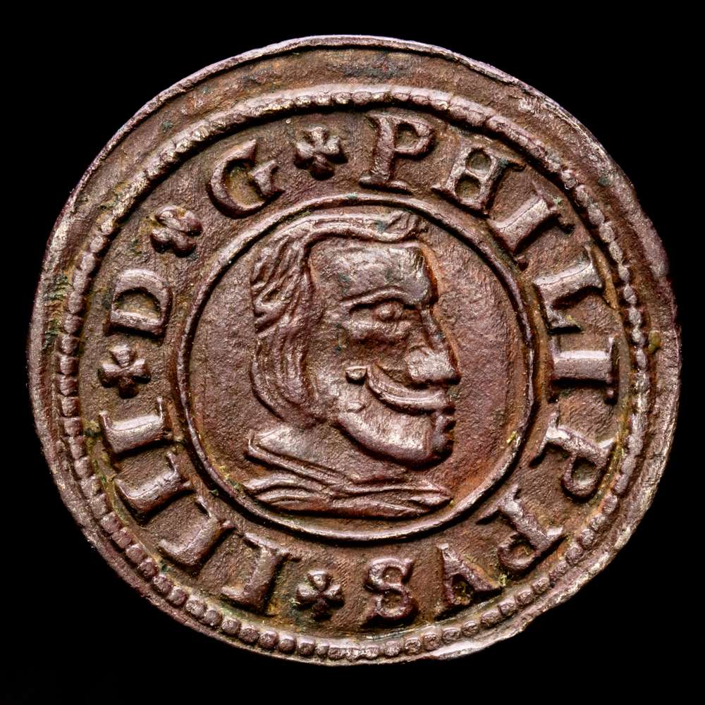 Felipe IV. 16 Maravedís. (3,61 g.). Segovia. 1663. B. AC-489. EBC. Bonito ejemplar