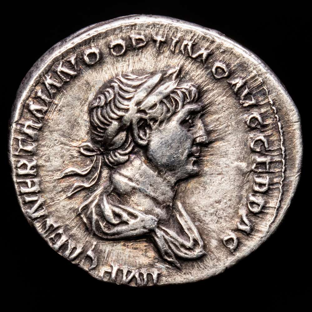 Trajano. Denario. 103-107 d.C. Roma. (Ric-II 203). (Woytek-197e). Ag. 3,14 g. XF.